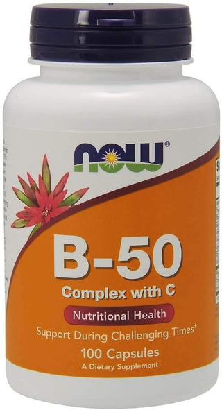 NOW B-50 COMPLEX WITH VIT C 100's