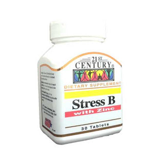 21ST CENTURY STRESS B+ ZINC TABS 30's