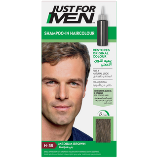 JFM HAIR MED BROWN H-35