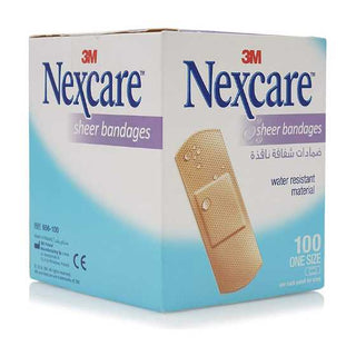 3M NEXCARE 656-100 SHEER BAND 100's