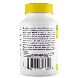 HEALTHY ORIGINS D3-2400 IU VITAMIN 120'S