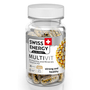 Swiss Energy Multivit 25 Vit & Minerals+ K2 30'S