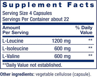 LIFE EXT. BRANCHED CHAIN AMINO ACIDS CAPS 90'S