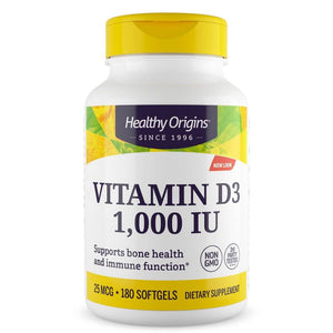 Healthy Origins D3-1000 Iu Vitamin 180'S